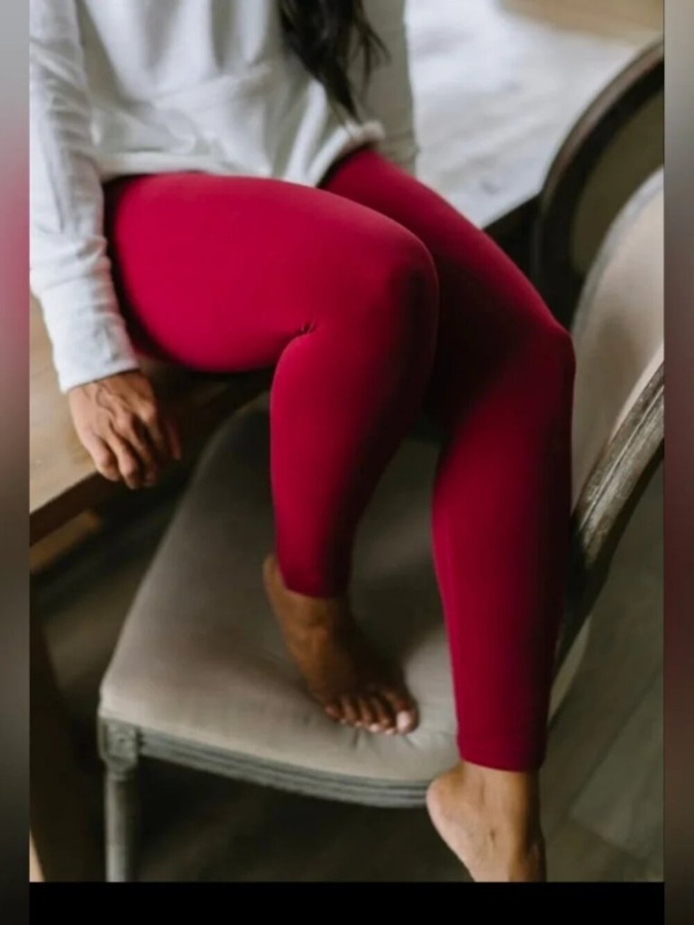 Zyia Active Maroon Unity Hi-Rise 7/8 Leggings